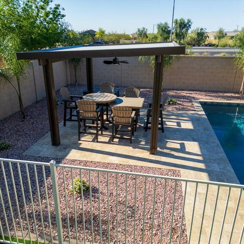 Alumawood Pergola next to pool